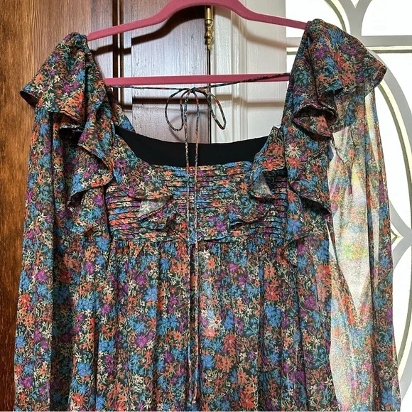 NWT For Love & Lemons Sheer Floral Brittany Dress – Size XS - Picture 13 of 16